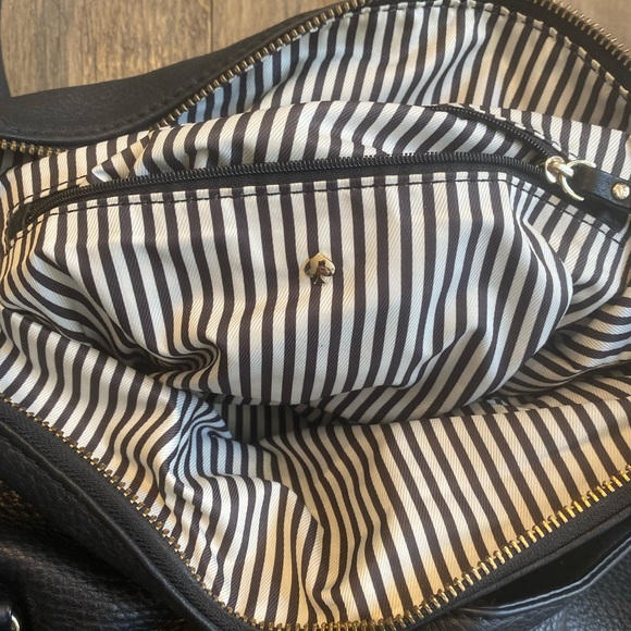 Kate Spade Bags Kate Spade Foldover Black Leather Satchel - Picture 3 of 6